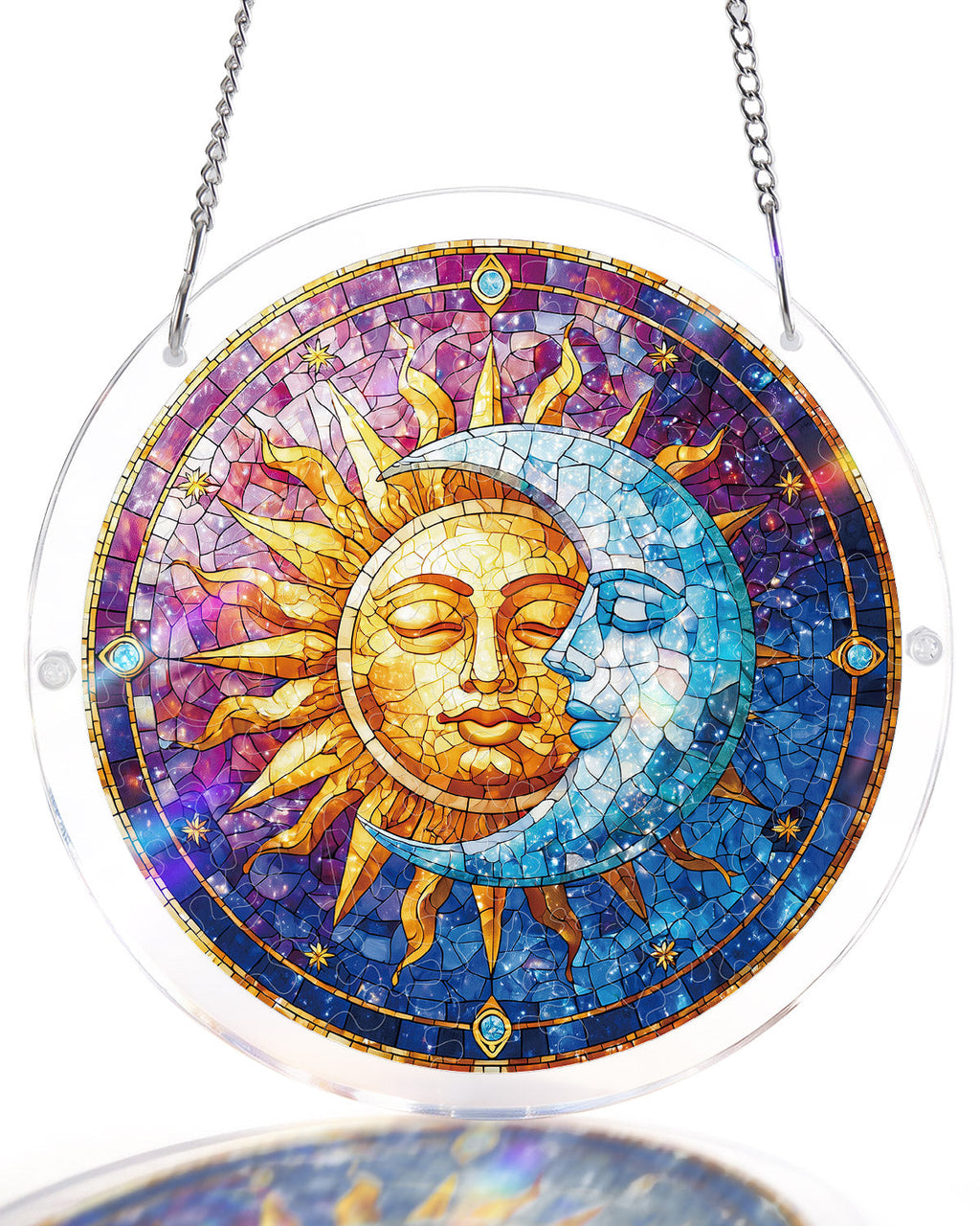 Sun and Moon in Harmony Light Suncatcher-Acrylic Window Art