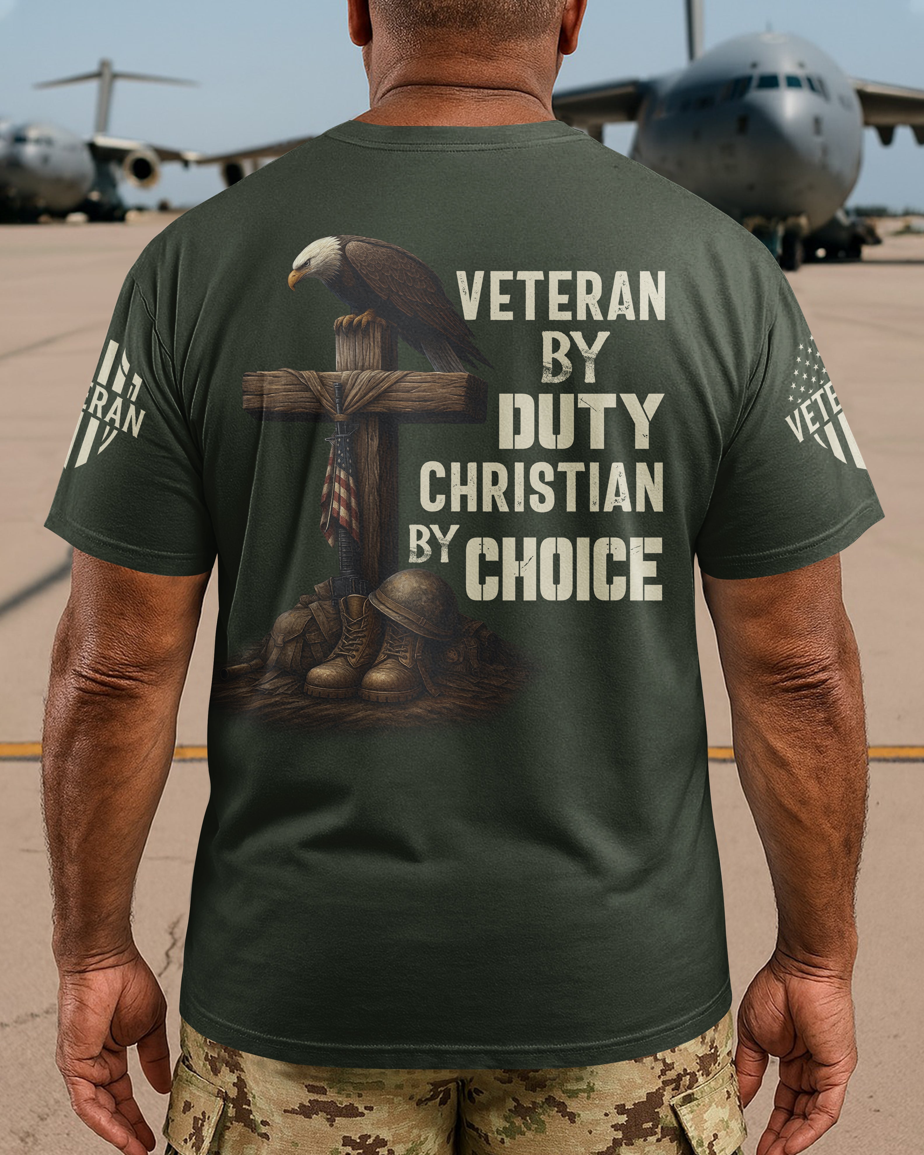 Veteran By Duty All Over Print T-Shirt