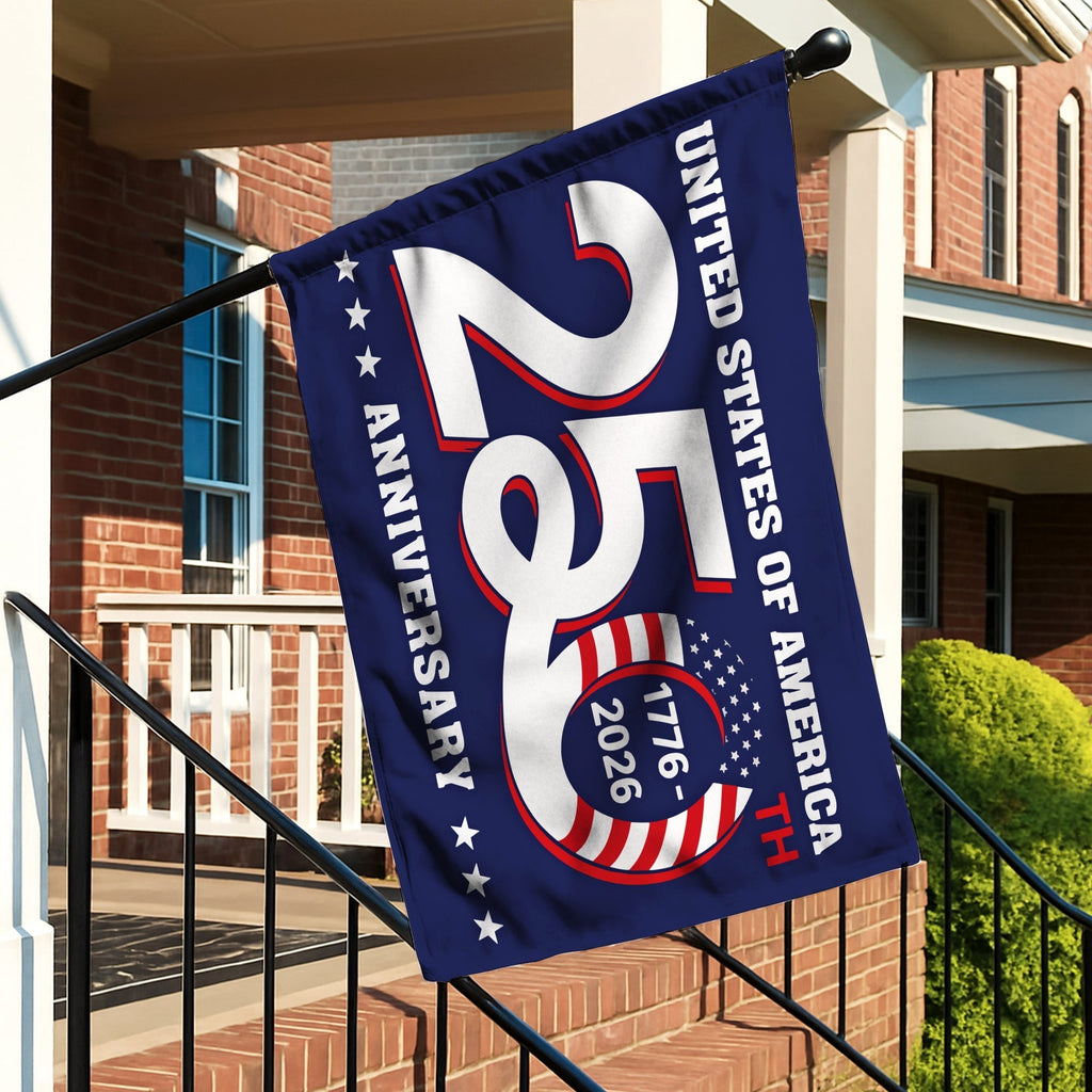 Patriotic 250th Anniversary 1776 2026 United States of America Flag