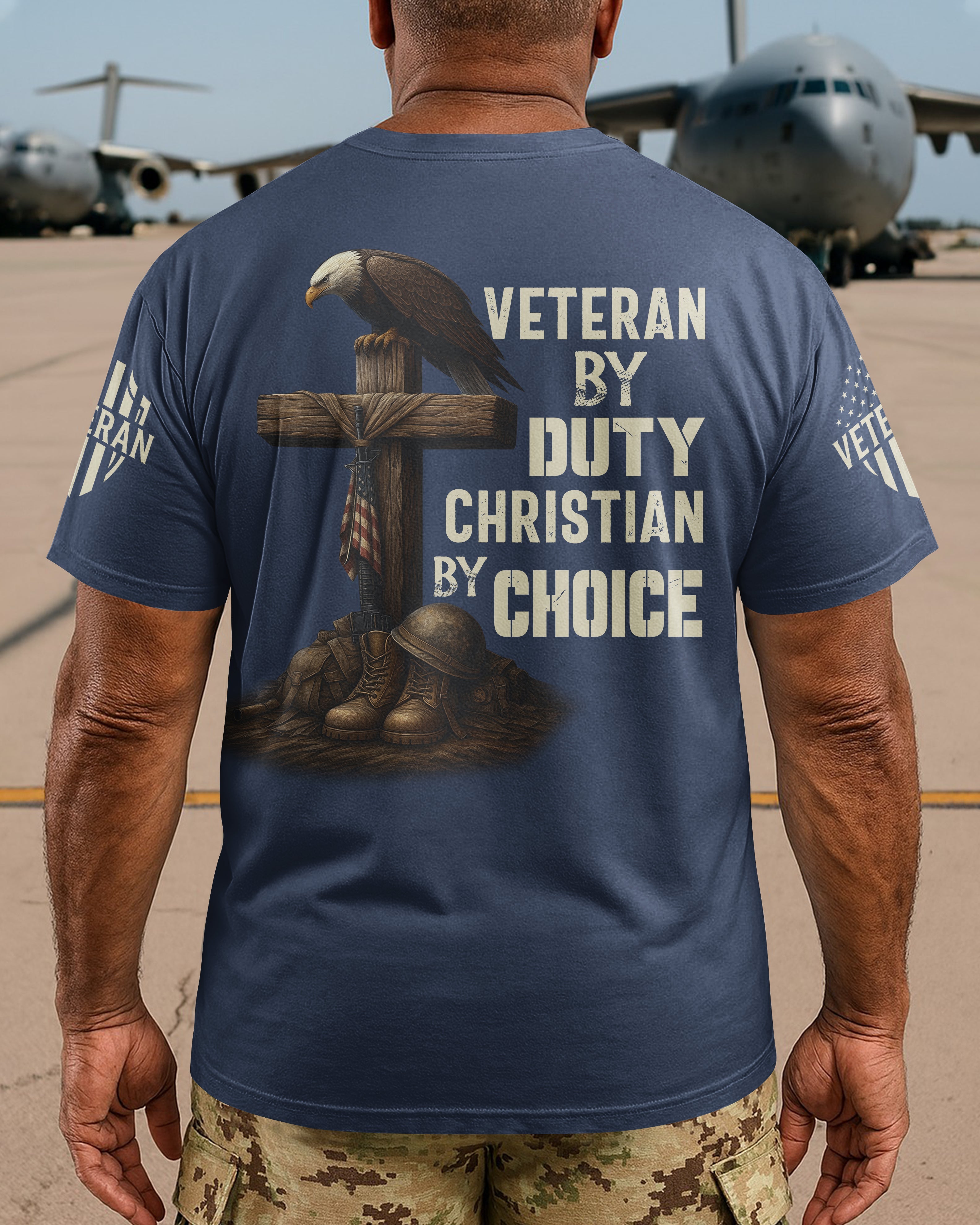 Veteran By Duty All Over Print T-Shirt