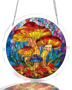 Mystic Mushroom Forest Light Suncatcher-Acrylic Window Art
