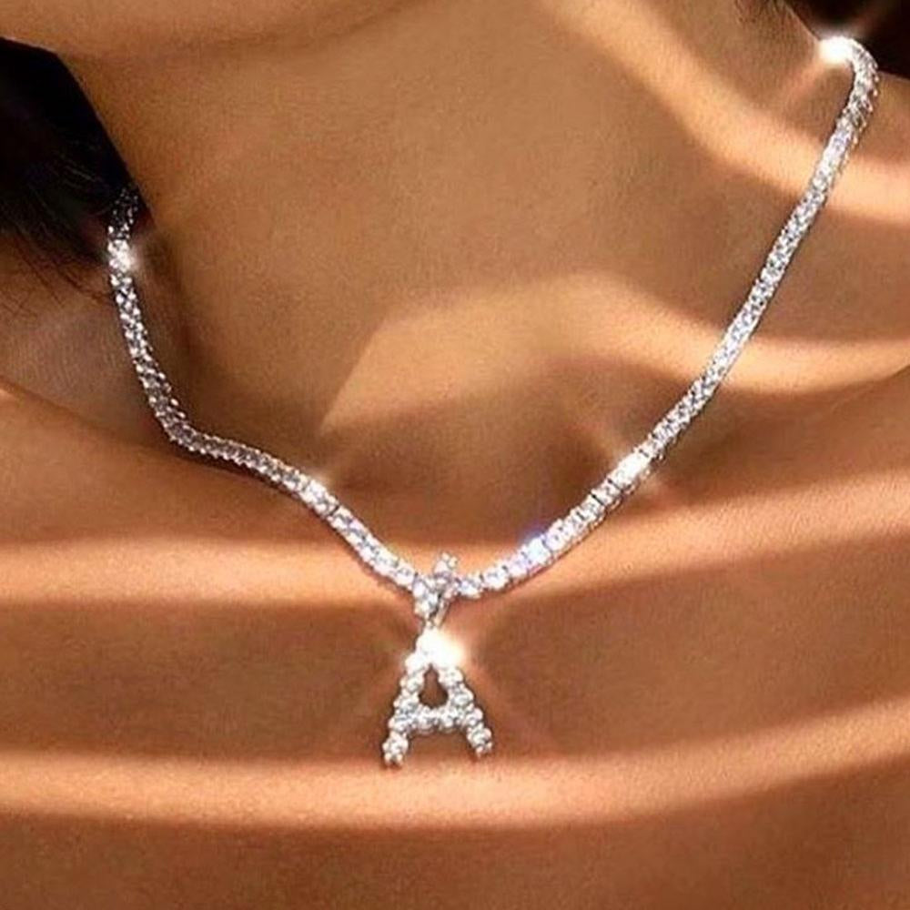 Collier initial de tennis