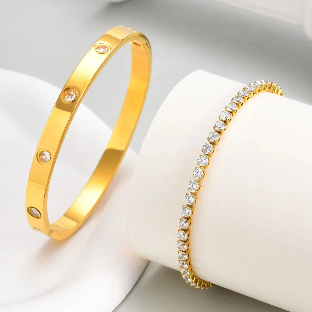 Tennisarmband Manschetten Set