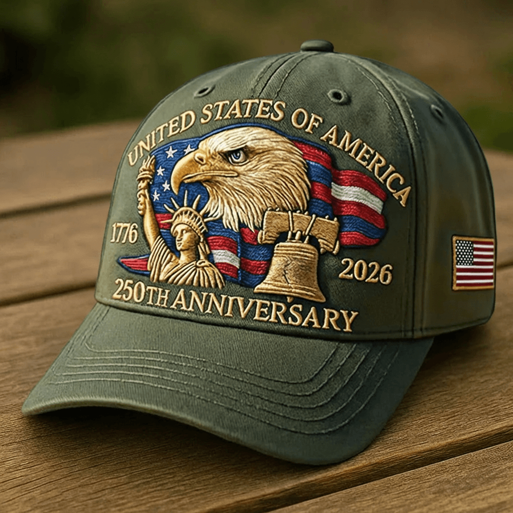 La série de casquettes du 250e anniversaire des États-Unis