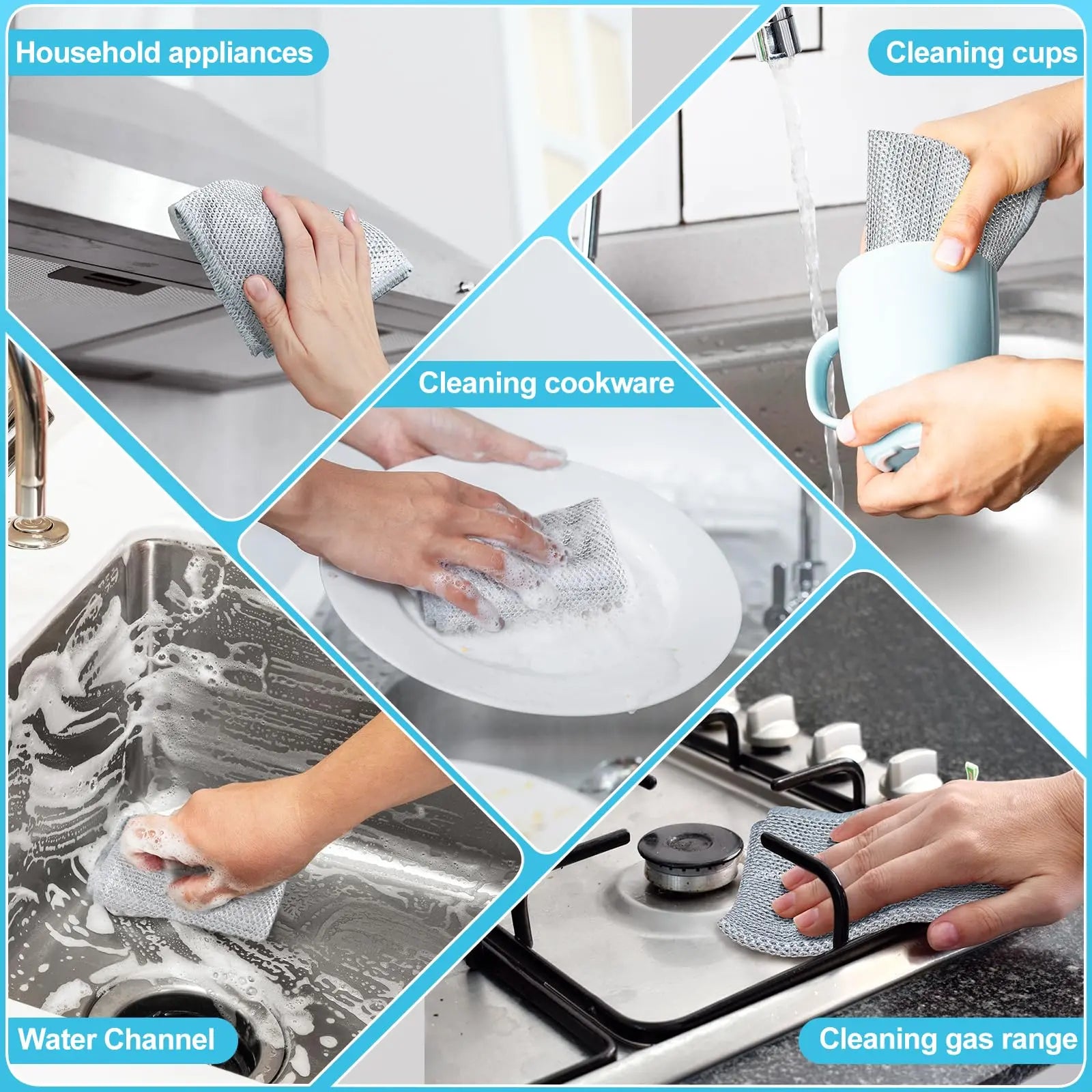 20-Count Reusable Non-Scratch Wire Dishcloths