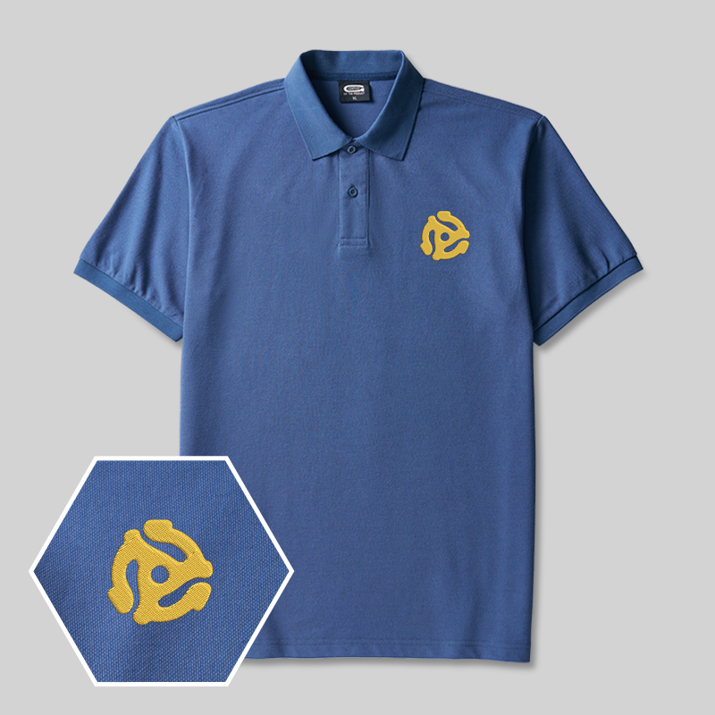 Vinyl Adapte Geek Embroidered Polo Shirt
