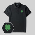 St Patricks Geek Embroidered Polo Shirt