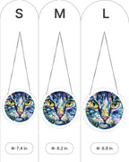Mosaic Cat Light Suncatcher-Acrylic Window Art