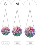 Morning Glow Tulips Light Suncatcher-Acrylic Window Art