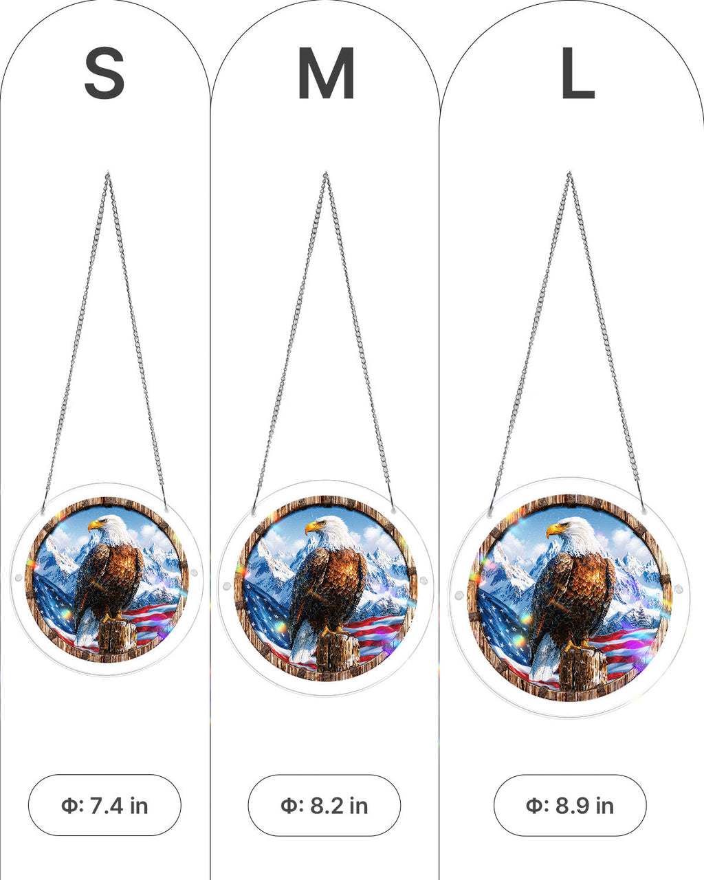 Wings of Freedom Light Suncatcher-Acrylic Window Art