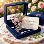 Hummingbird Blossom Brooch