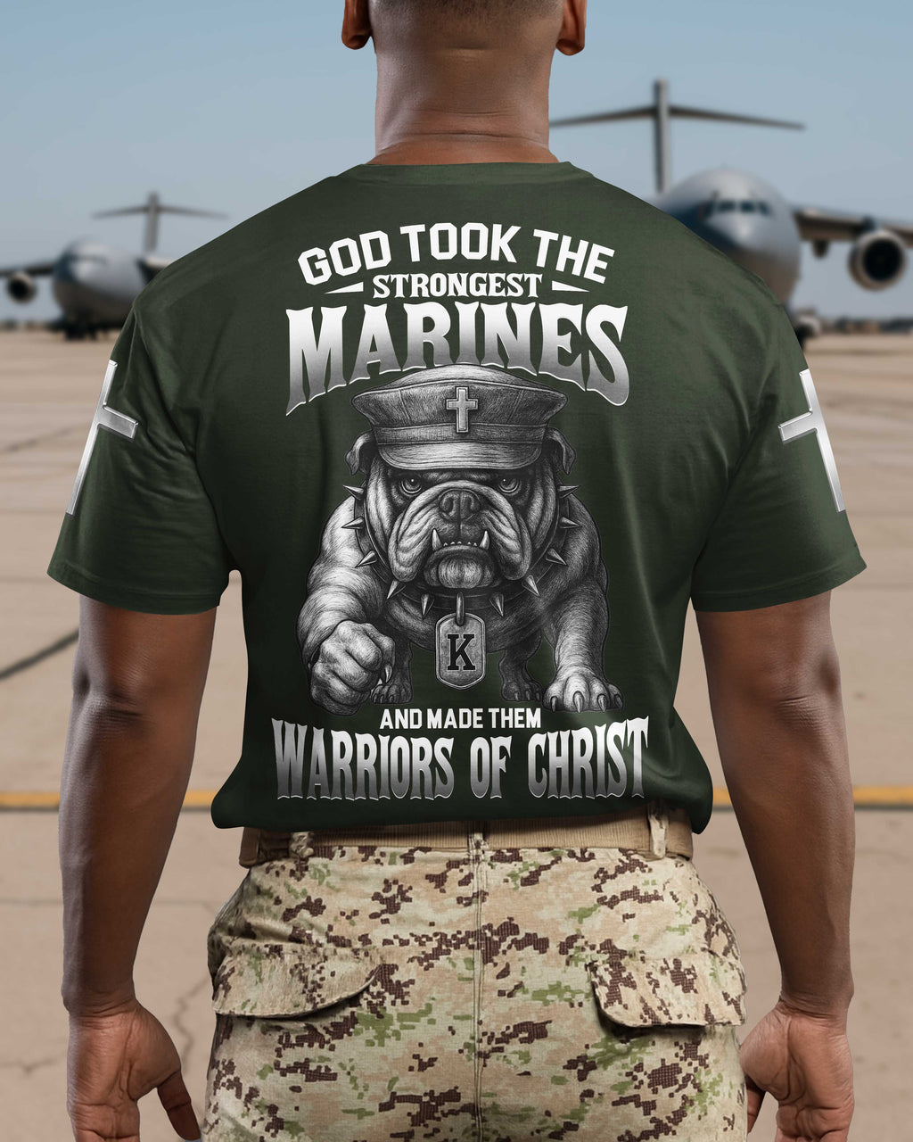 God Took The Strongest Marines And Made Them Warriors Of Christ T-Shirt