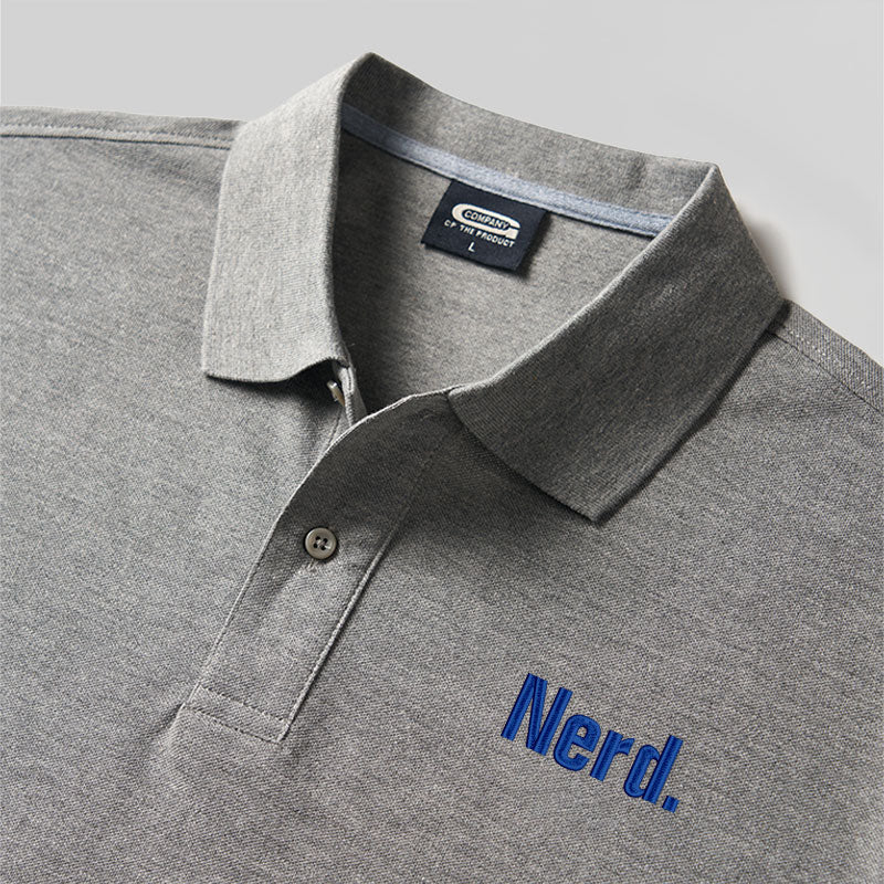 Polo brodé Nerd Geek