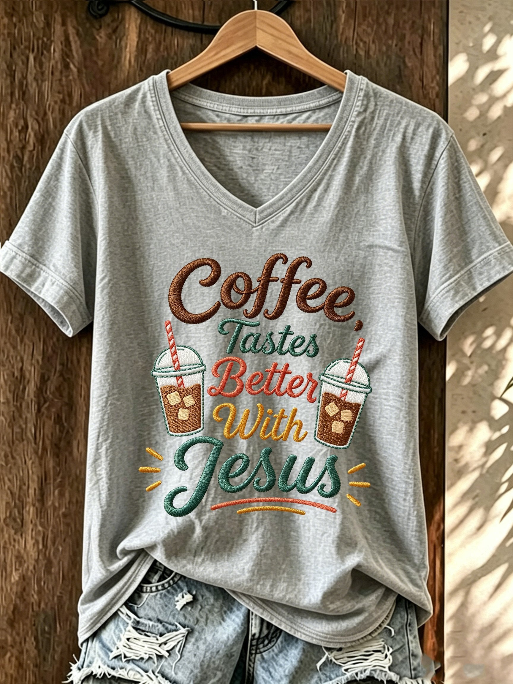 Women's Faith Print Casual Top