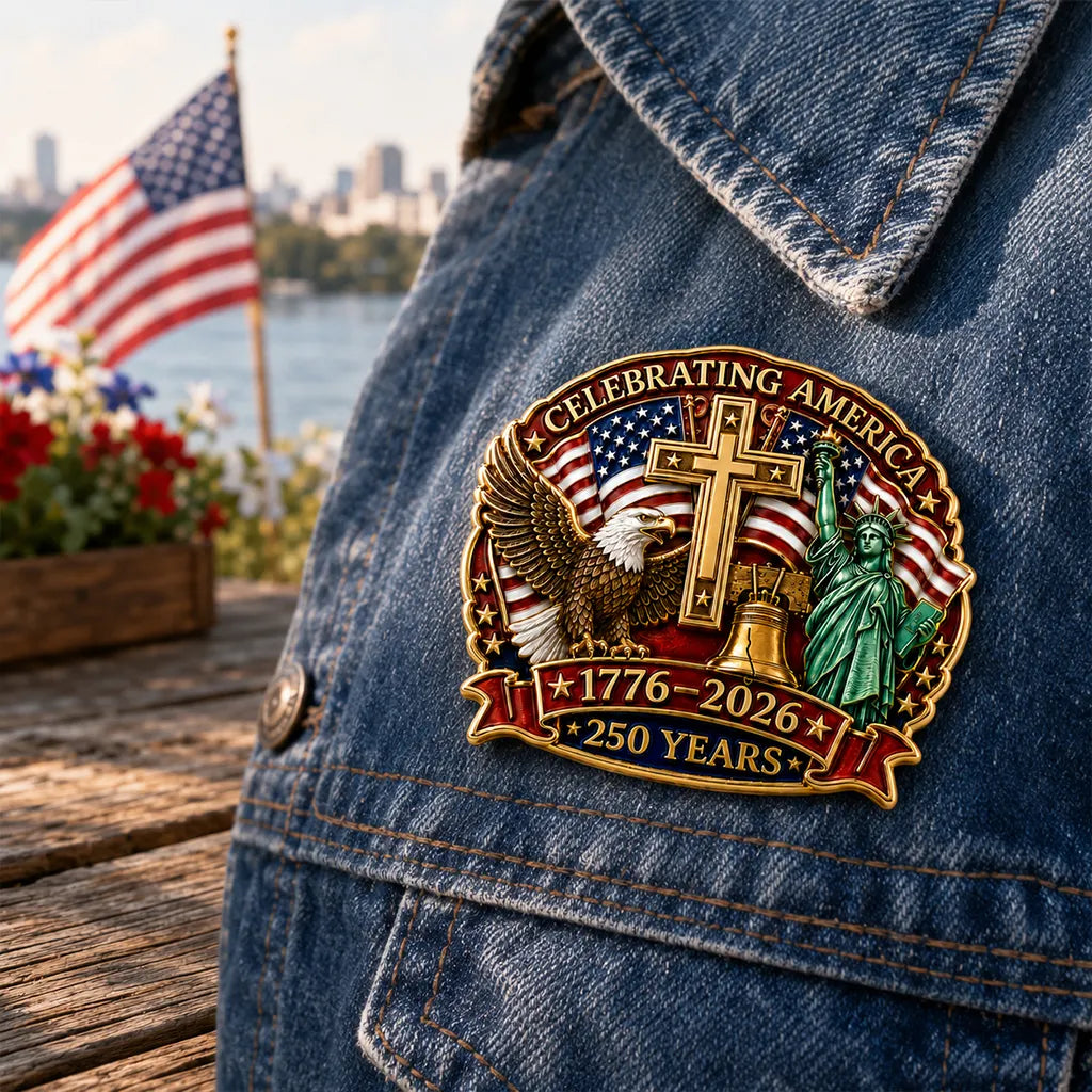 Amerika 1776–2026 Brosche