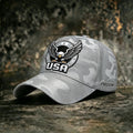 Unisex Retro Camouflage Patriotic Art Print Casual Baseball Cap