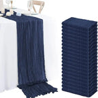 10 ft Sage Green Cheesecloth Table Runner for Weddings