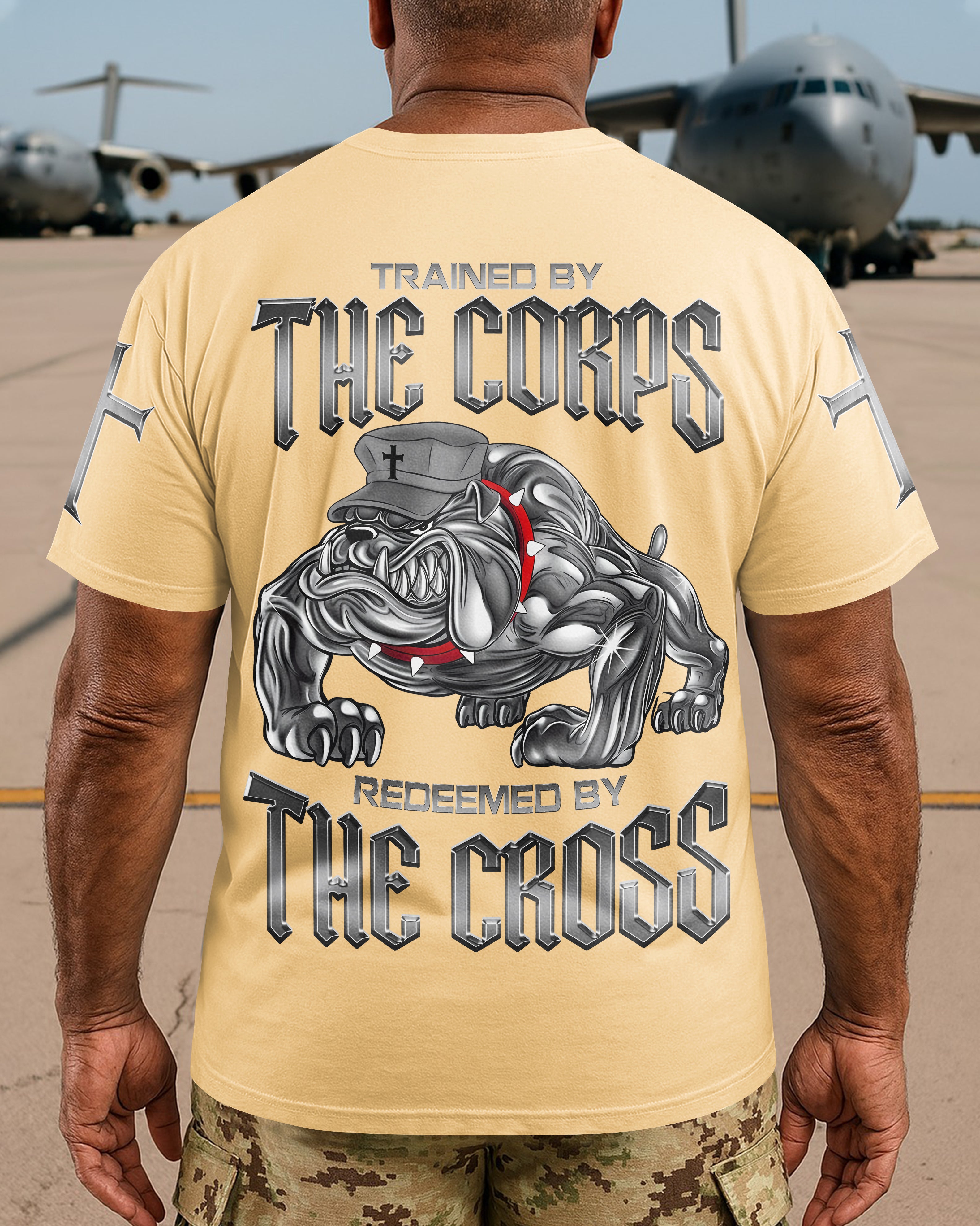 Trained By The Corps Redeemed By The Cross T-Shirt