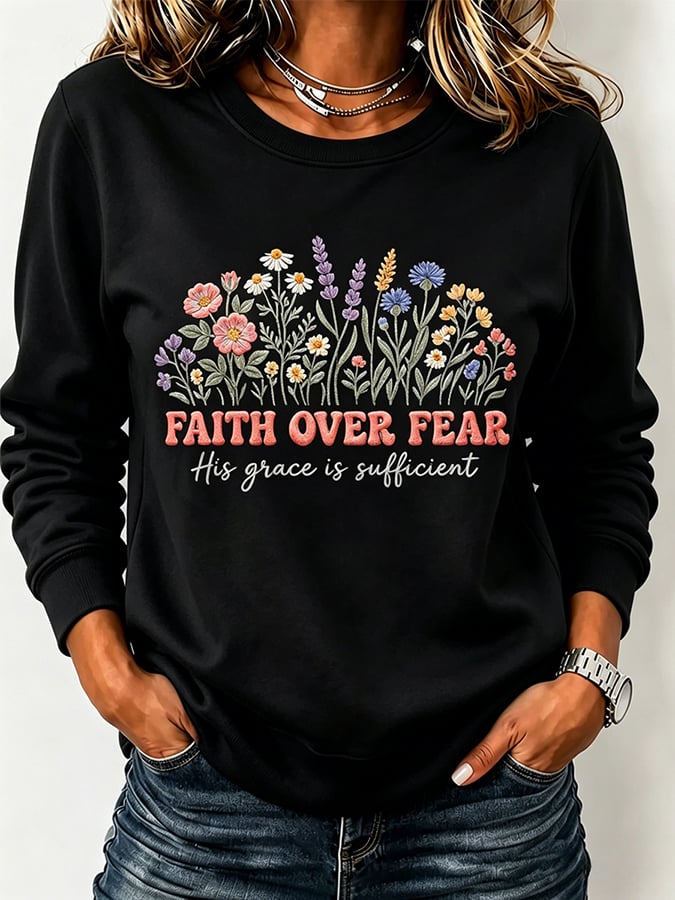 Women's  Faith  Printing  Top