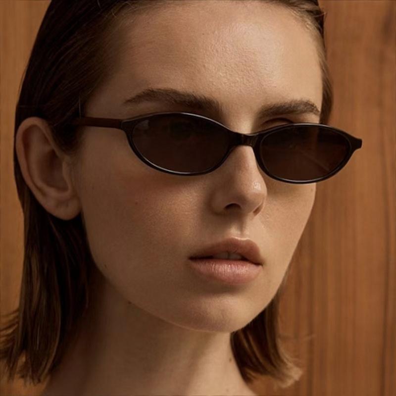 3-Pack Retro Y2K Oval Sunglasses for Women – Slim 90s UV Protection Shades