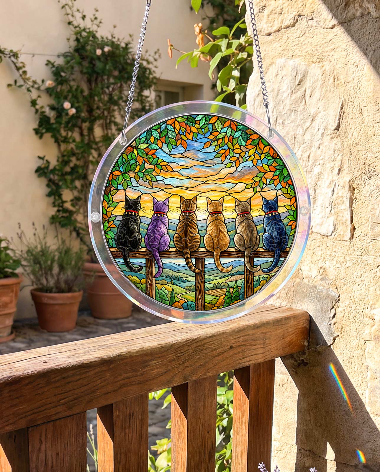 Acrylic Jigsaw Puzzle Suncatcher - Horizon Watchers