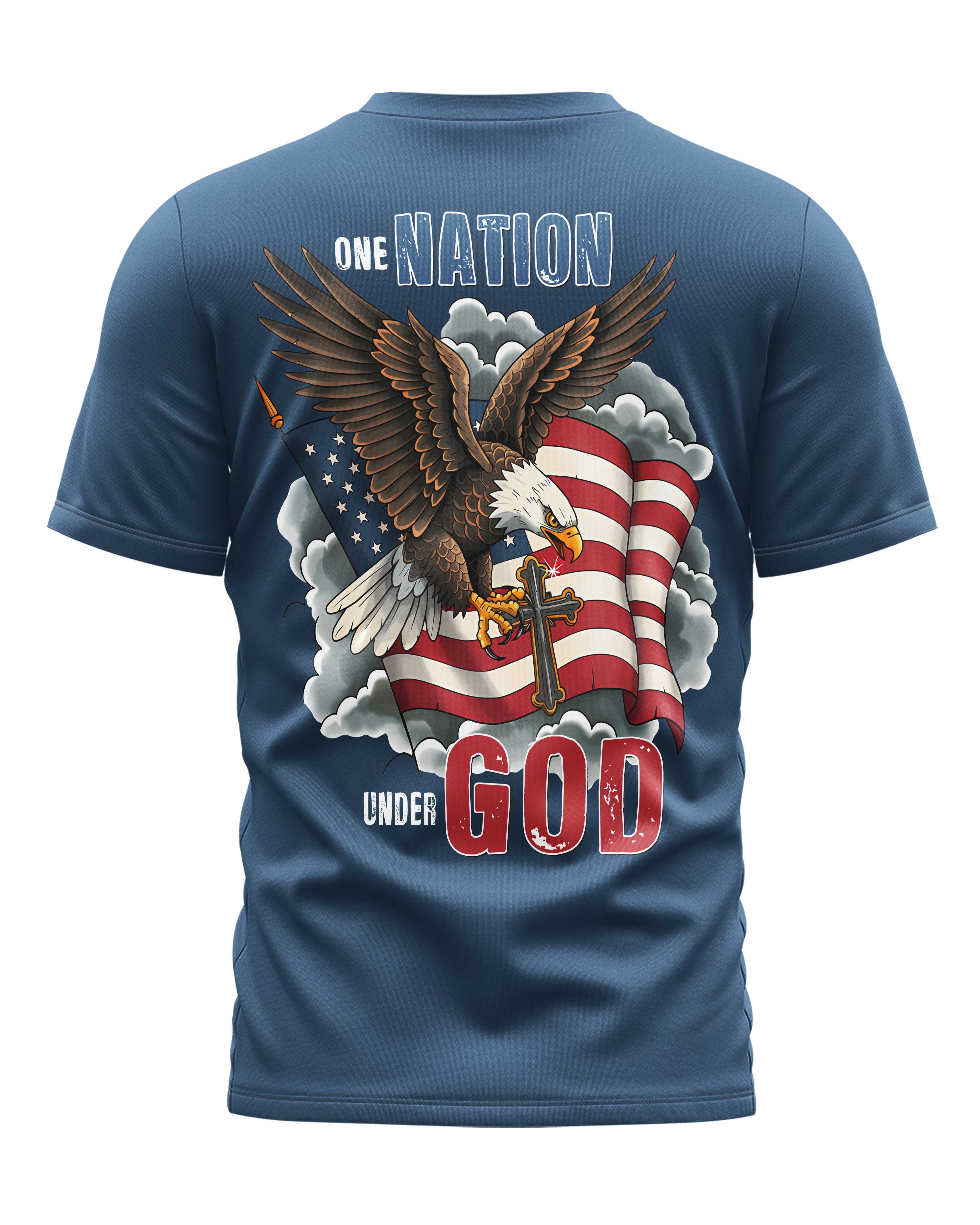 One Nation Under God All Over Print T-shirt