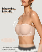 Women's Seamless Strapless Bra | Wireless Non-Slip Bandeau