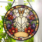 Individuelles Tierportrait im Buntglas-Stil – Geschenk für Tierliebhaber – Personalisierter Fensterhänger Sonnenfänger