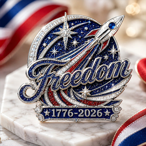 250 Years Freedom Commemorative Brooch