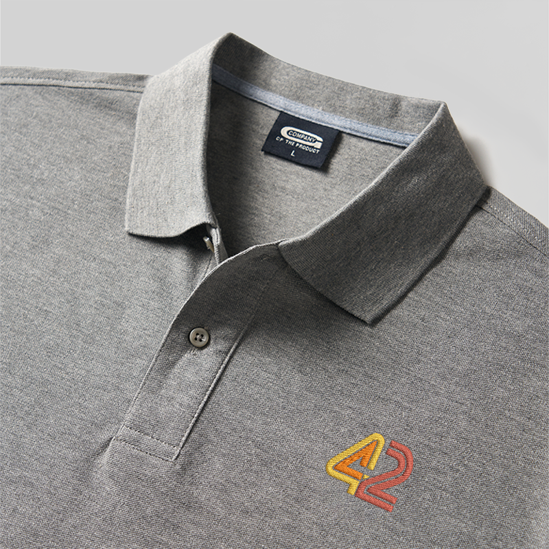 42 Geek Embroidered Polo Shirt