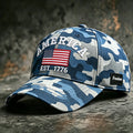 Retro Camouflage Art Print Casual Baseball Cap