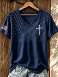 Women's  Retro Faith Print T-shirt