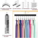 2-Pack Wooden Hat Organizer with Clips
