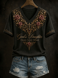 Women's God's Daughter Print T-shirt