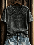 Women's  Retro Faith Print T-shirt
