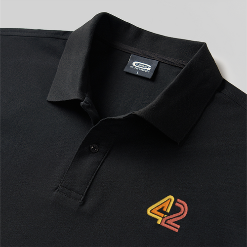 Polo 42 geek brodé