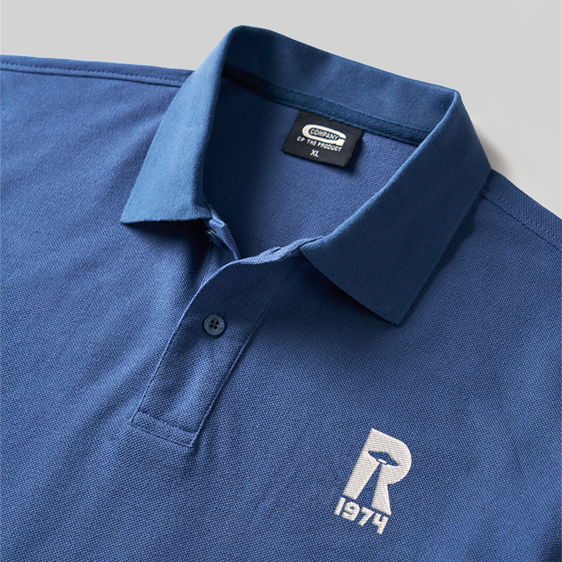 1974 Geek Embroidered Polo Shirt