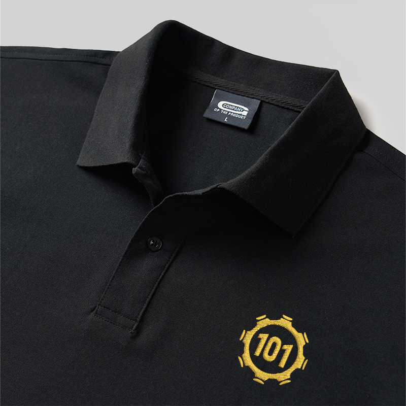 Shelter 101 Geek Besticktes Polo-Shirt