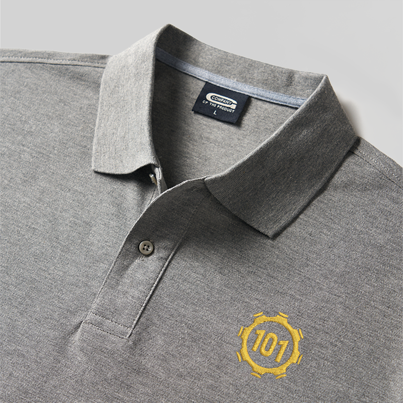 Shelter 101 Geek Besticktes Polo-Shirt