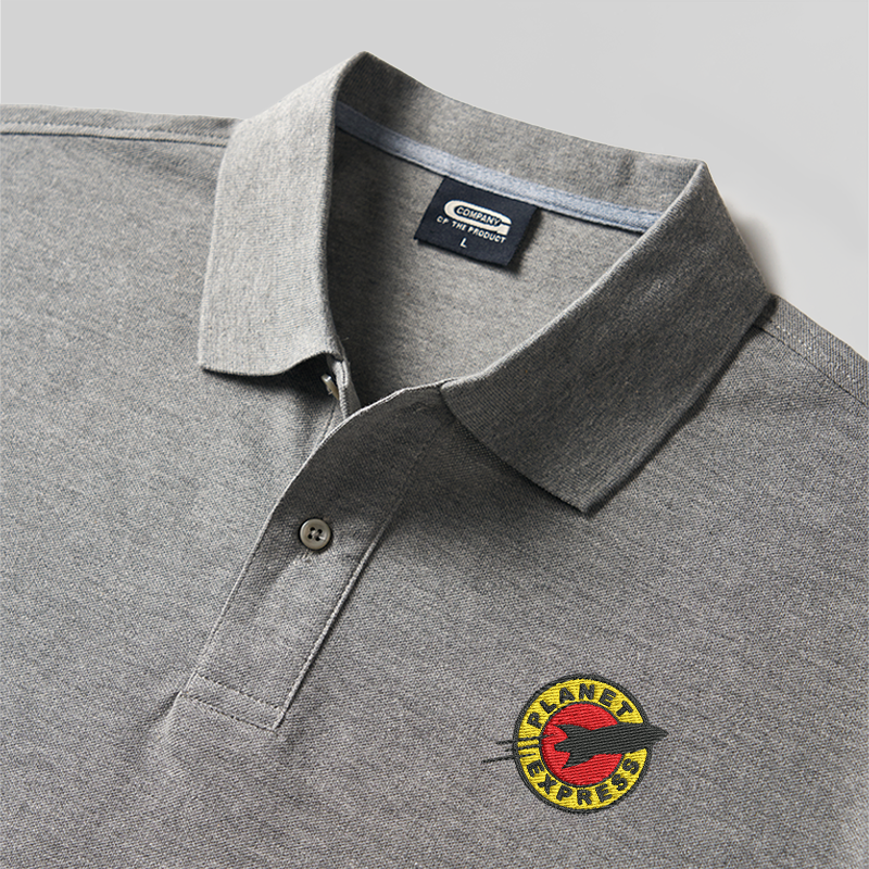 Planet Express Geek Embroidered Polo Shirt
