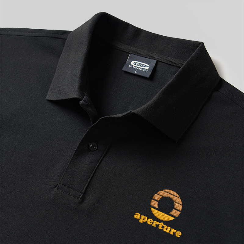 Aperture Geek Embroidered Polo Shirt