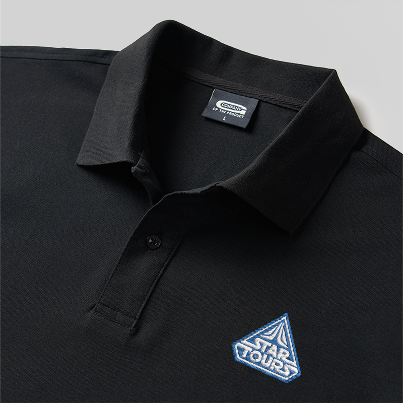 Star Tours Geek besticktes Poloshirt