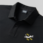 Pew Pew Pew Katze Geek Besticktes Poloshirt