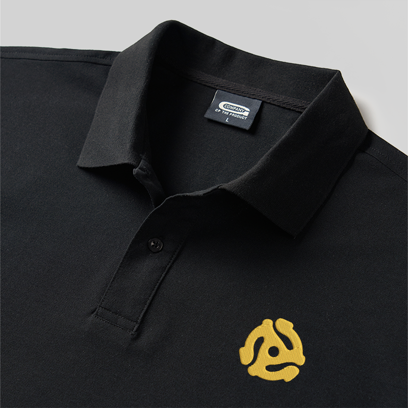 Vinyl Adapte Geek Embroidered Polo Shirt