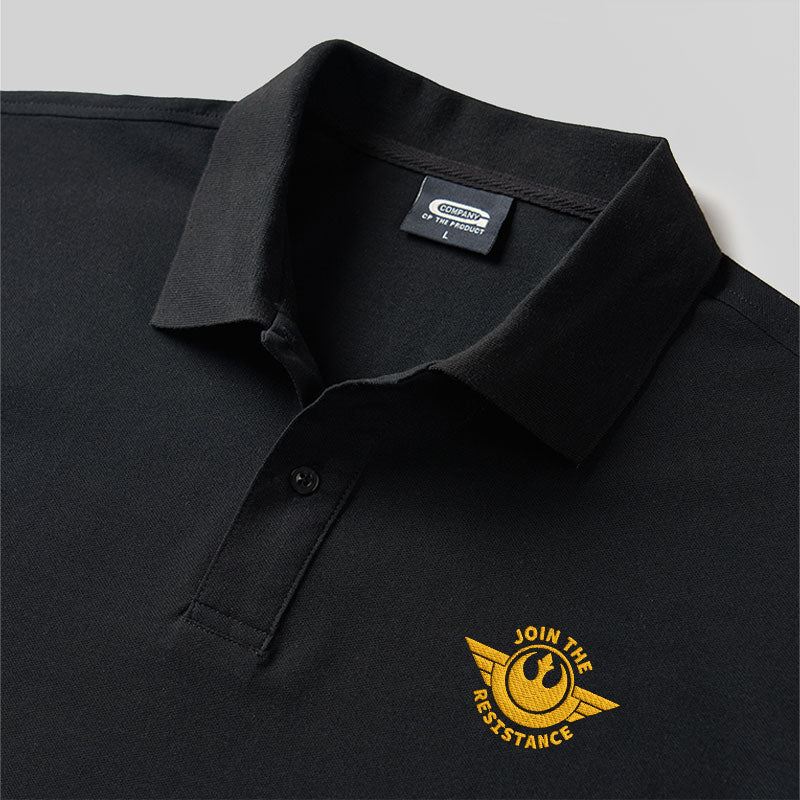 Besticken Sie sich das Poloshirt „Join The Resistance Geek“.