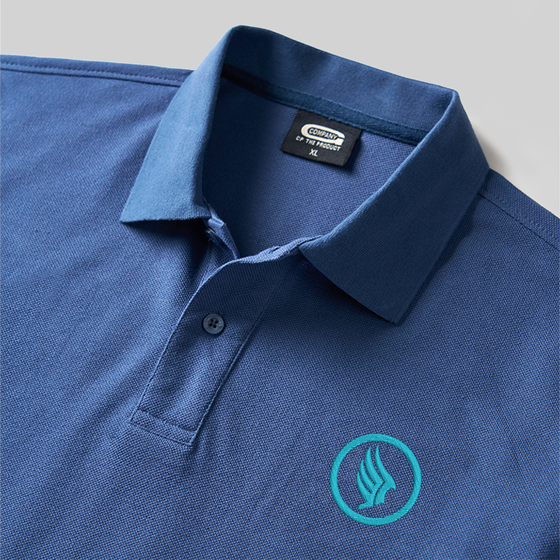 Wings of Freedom Geek Besticktes Poloshirt