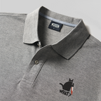 Katze Was? Besticktes Polo-Shirt für Geeks
