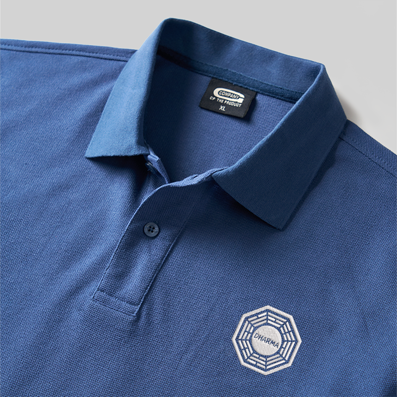 Dharma Initiative Geek besticktes Polo-Shirt