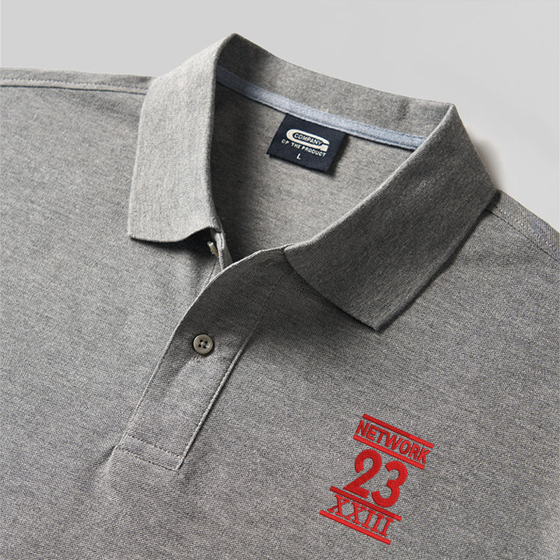 Netzwerk 23 Geek Besticktes Poloshirt