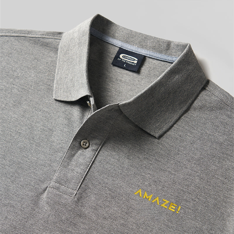 AMAZE! Geek Embroidered Polo Shirt